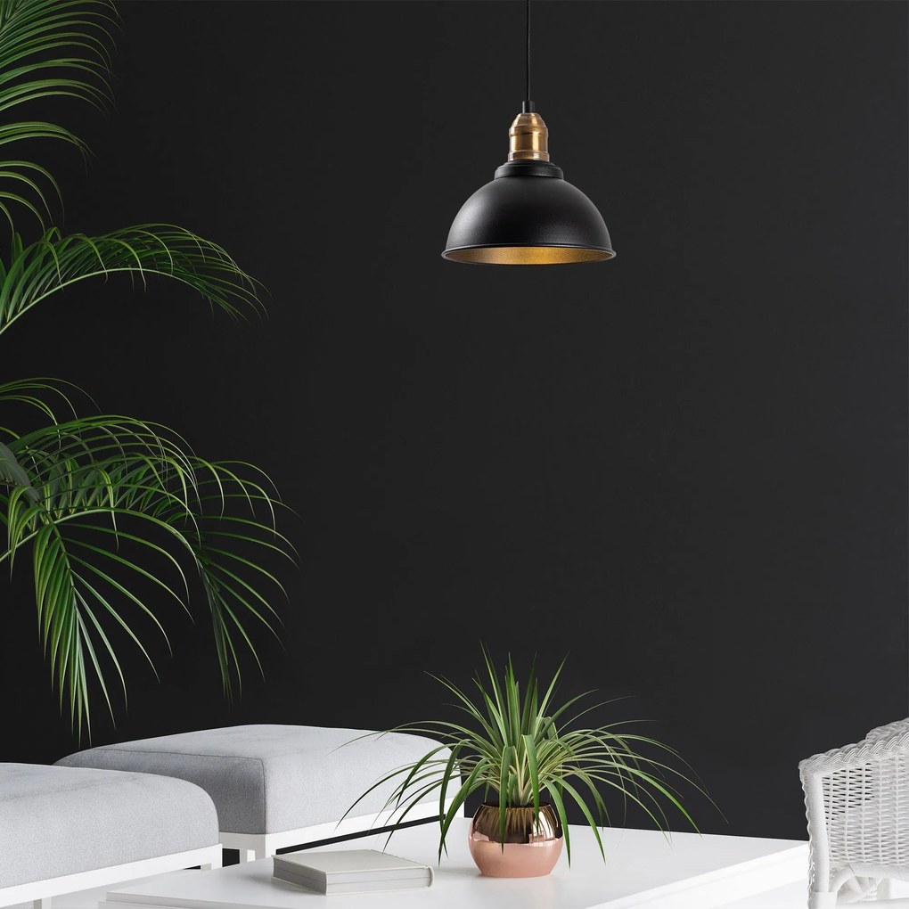 Candeeiro Varzan – Preto Antique – 21 x 21 cm