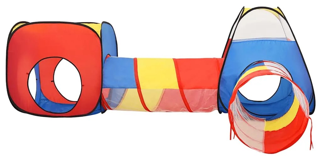 Tenda de brincar infantil com 250 bolas 190x264x90 cm multicor