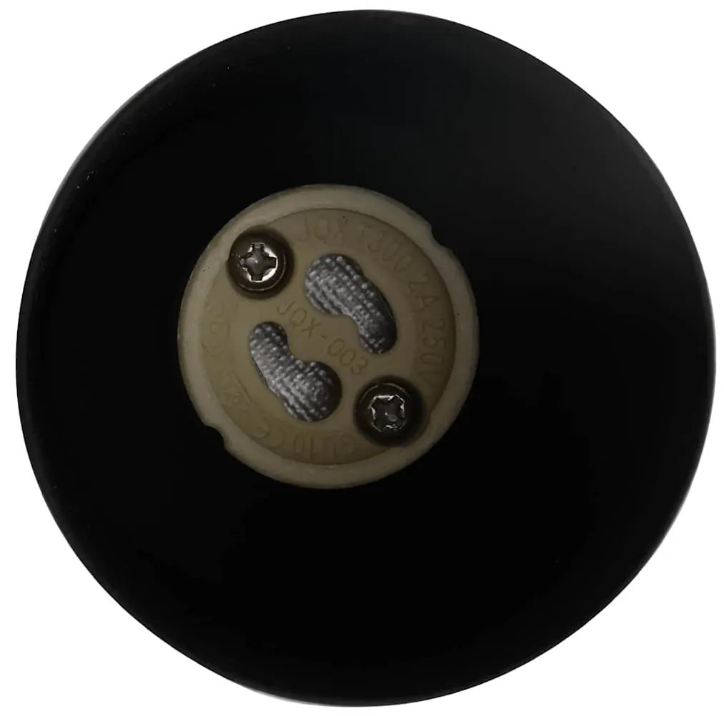 Holofote de Teto Bidirecional Ajustável Preto GU10