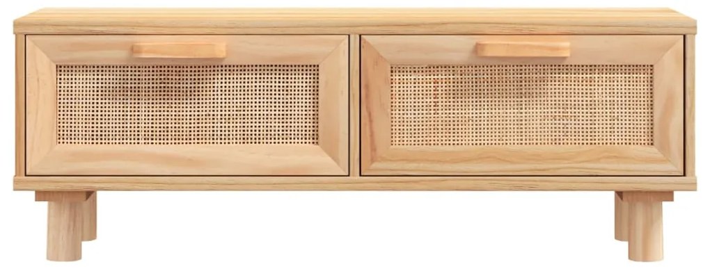 Mesa de centro 80x40x30 cm deriv. madeira/pinho maciço castanho