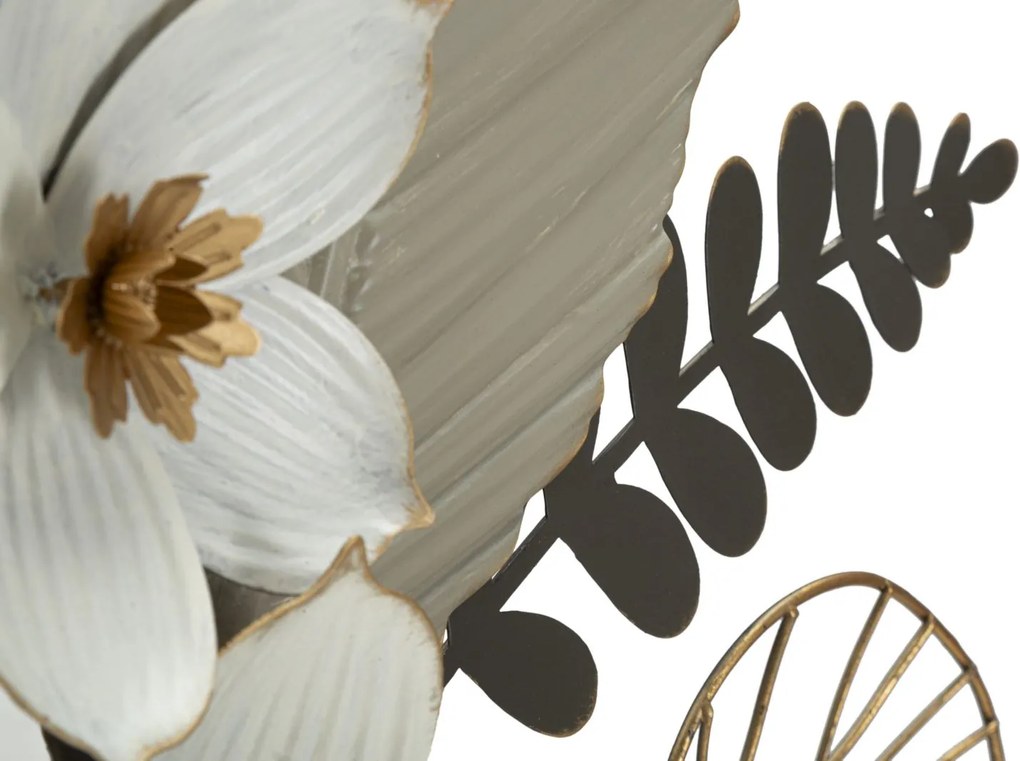 PAINEL DE PAREDE DE FERRO BOUQ 71X4X96,5 CM MULTICOLORIDO