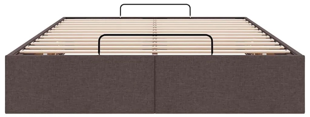 Estrutura de cama otomana sem colchão 120x200cm marrom escuro