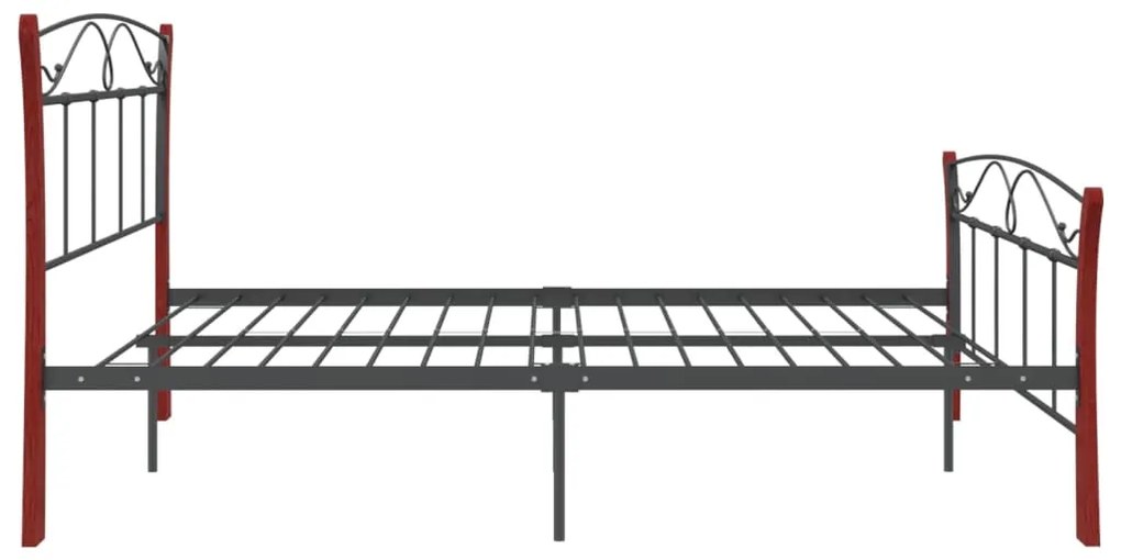 Estrutura de cama 140x200 cm metal preto