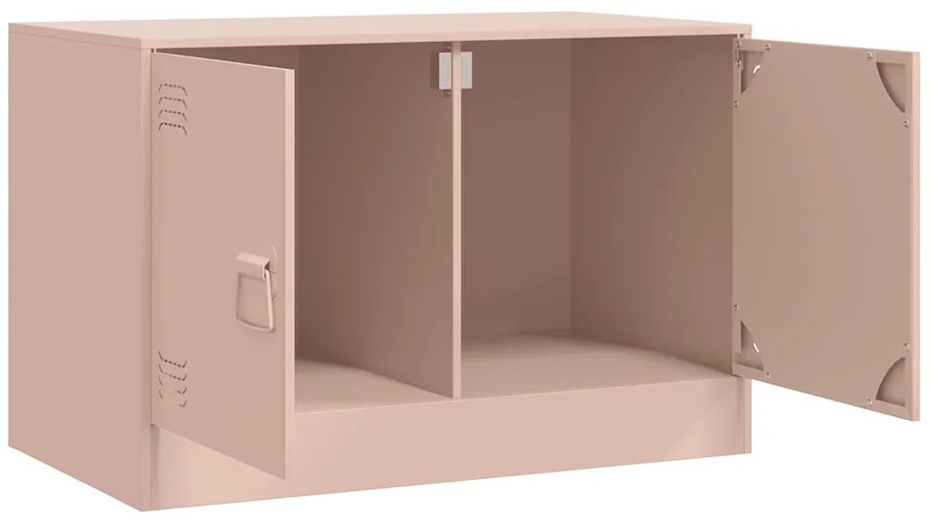 Móvel de TV 67x39x44 cm aço rosa