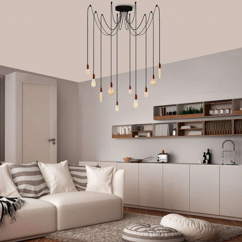 Candeeiro de Teto Kabluni – Cobre – 186 x 186 cm