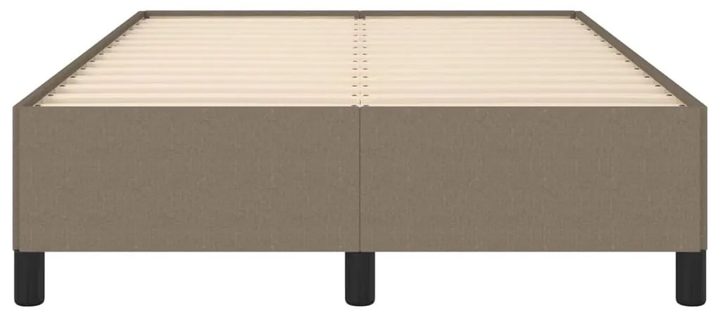 Estrutura de cama sem colchão 120x190cm tecido cinzento