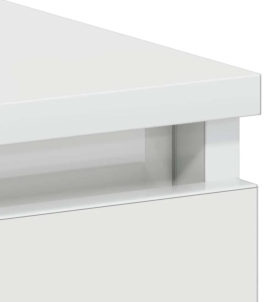 Secretária 90x45x76 cm derivados de madeira branco brilhante