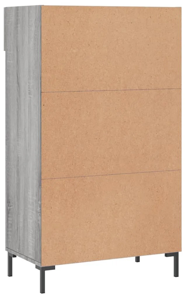 Sapateira 60x35x105 cm derivados de madeira cinzento sonoma