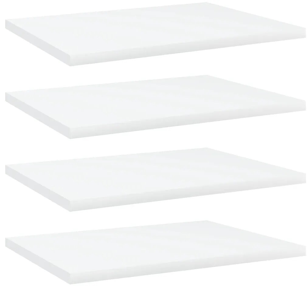 Prateleiras para estante 4 pcs 40x30x1,5cm contraplacado branco