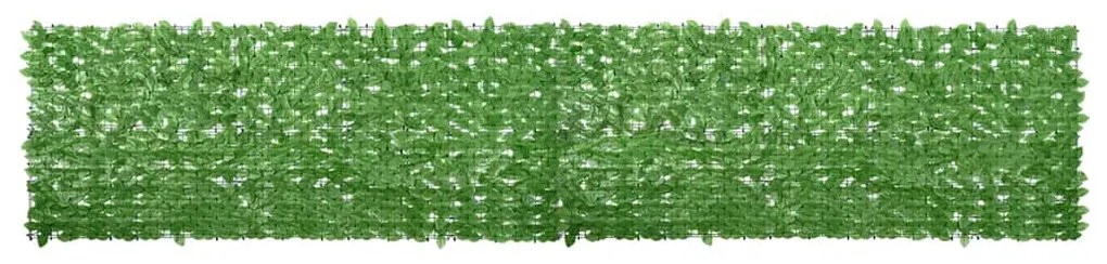 Tela de varanda com folhas verdes 500x100 cm
