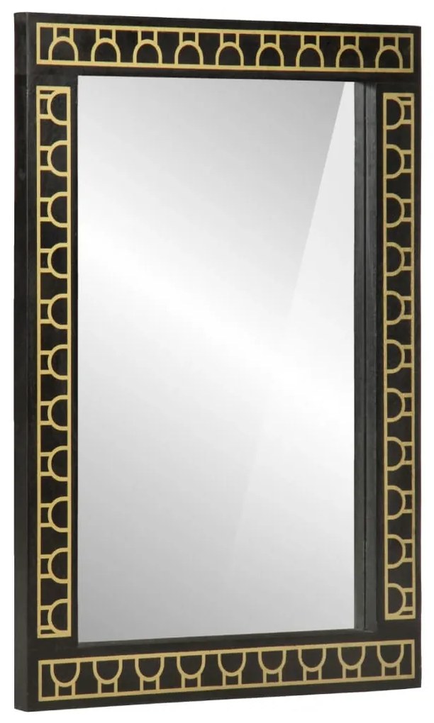 vidaXL Espelho de casa de banho 50x70x2,5 cm mangueira maciça e vidro