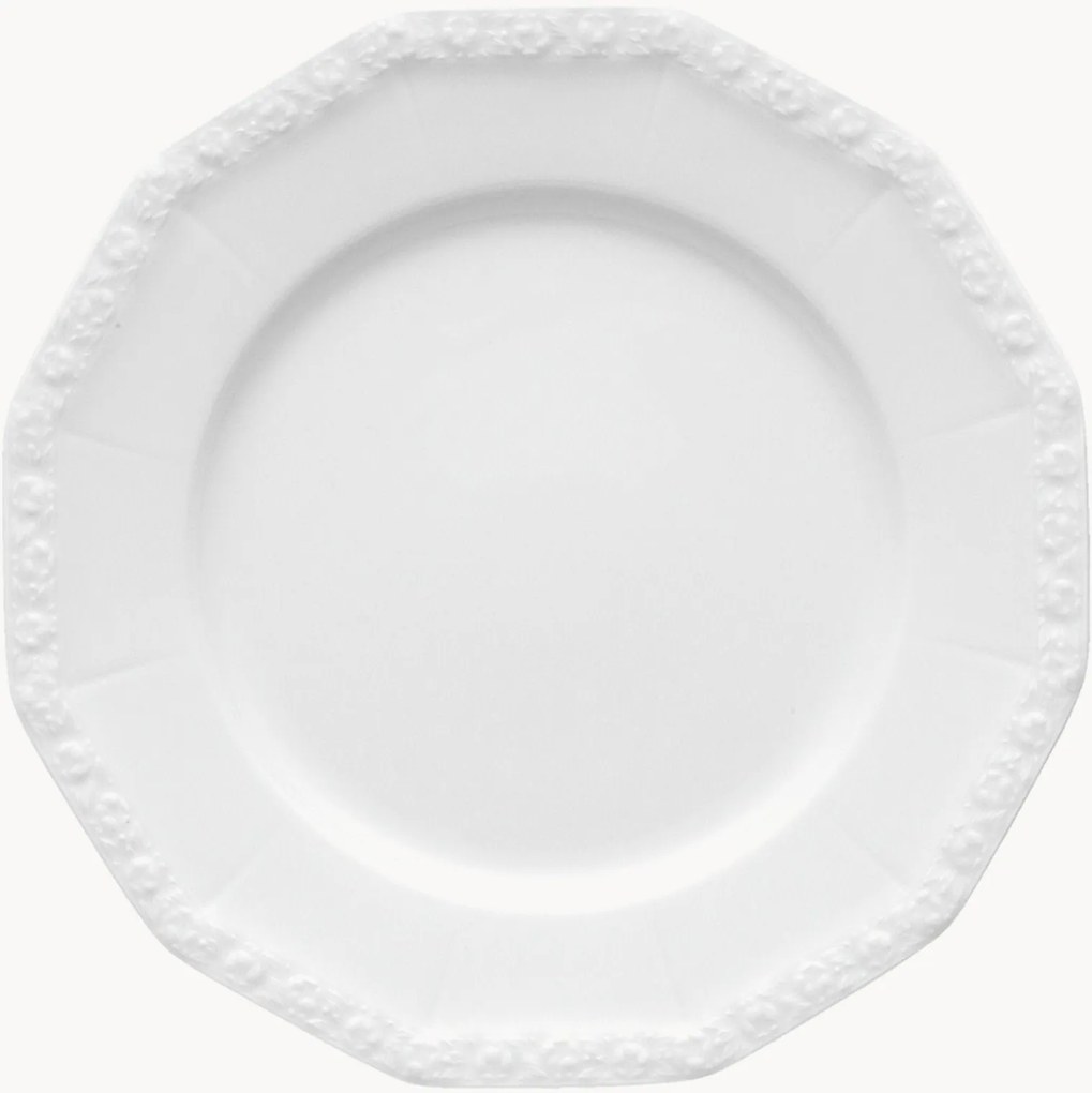 Prato de jantar em porcelana Maria White