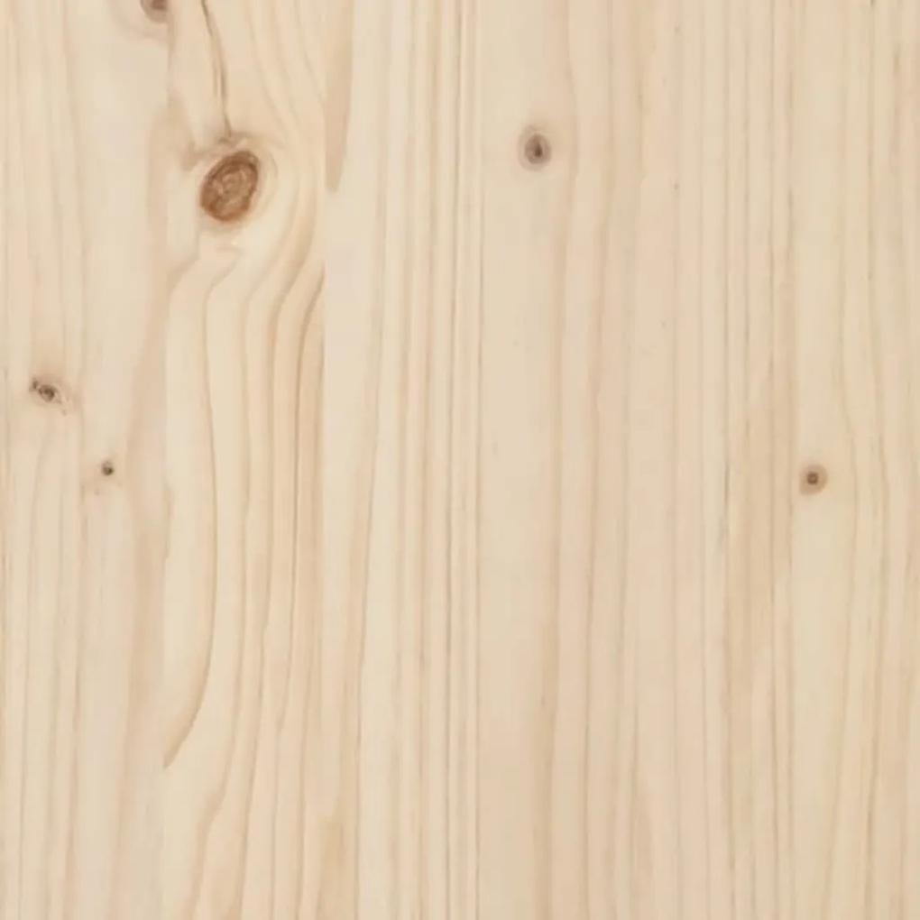 Sofá-cama de puxar 2x(80x200) cm madeira de pinho maciça