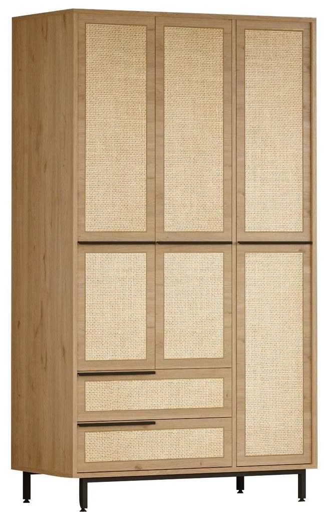 Roupeiro ON15 – Nogueira – 112,2 x 195,6 x 55 cm