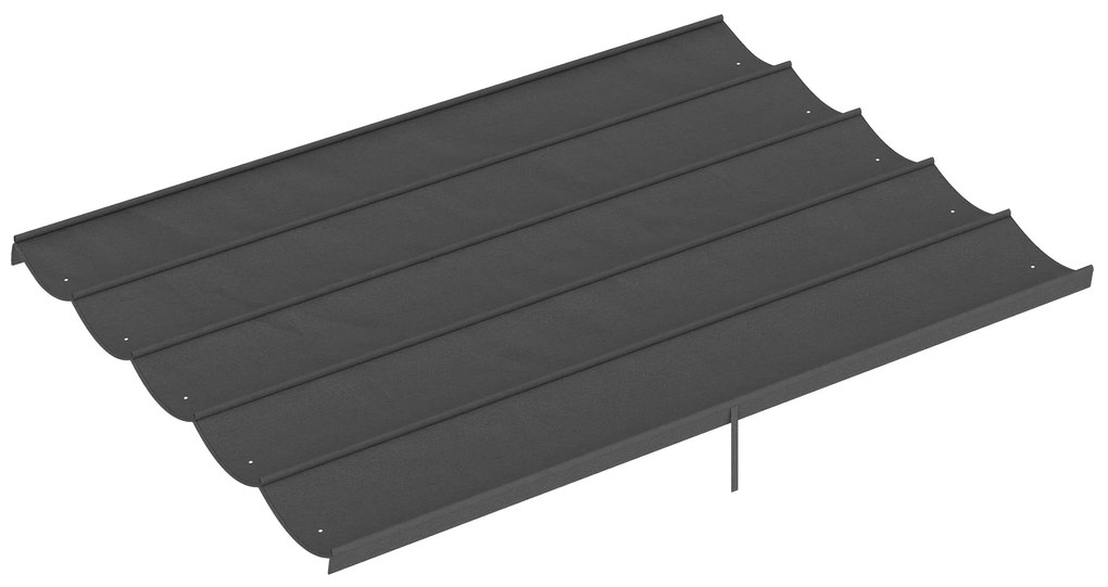 Cobertura para Pérgola 3,5x2,5 m Teto de Substituição Retrátil para Pé