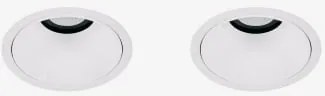Pack De 2 Downlights Led Embutidos Com Molduras Redondas Ø8 Cm Em Alumínio Orelva Branco & 8 W & 23º & Branco Frio 4000k - Sklum