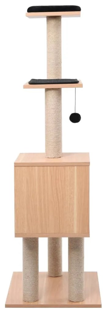 Árvore para gatos c/ tapete arranhador sisal 123 cm