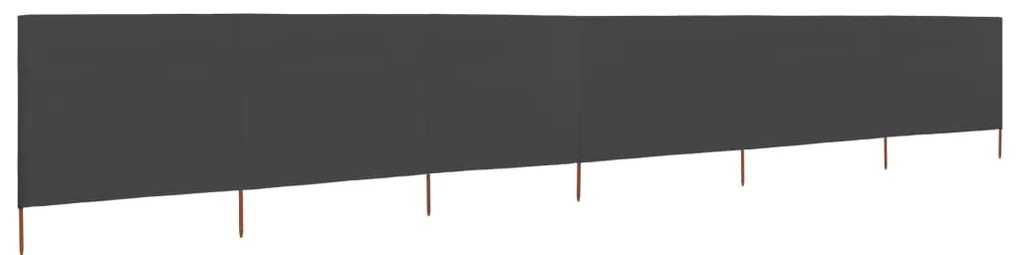 Para-vento com 6 painéis em tecido 800x120 cm antracite