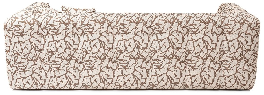 Sofá de 3 Lugares Cady – Castanho Claro – 235x100x72 cm