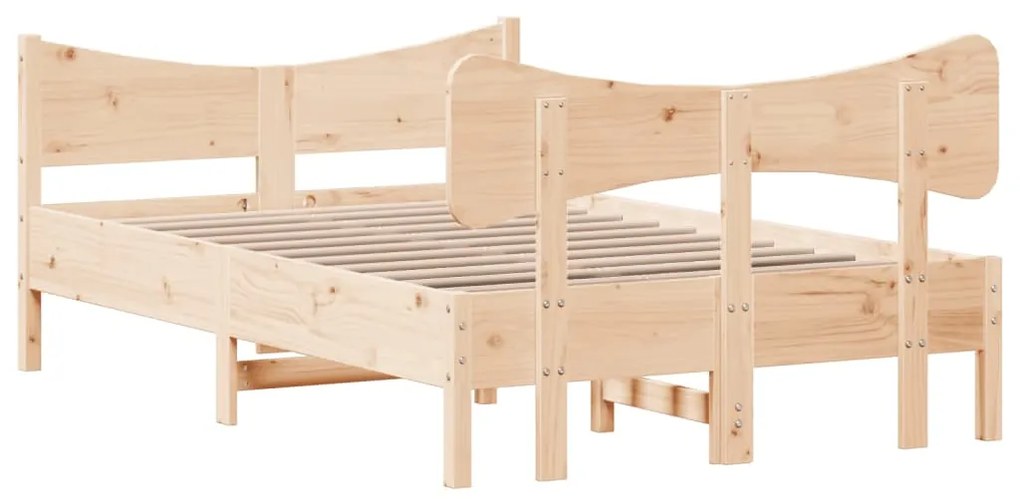 Cama sem colchão 120x190 cm madeira de pinho maciça