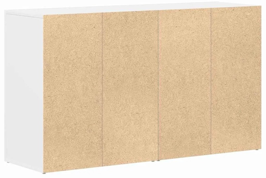 Aparador Branco Branco Madeira 120 x 36 x 69 cm Armazenamento