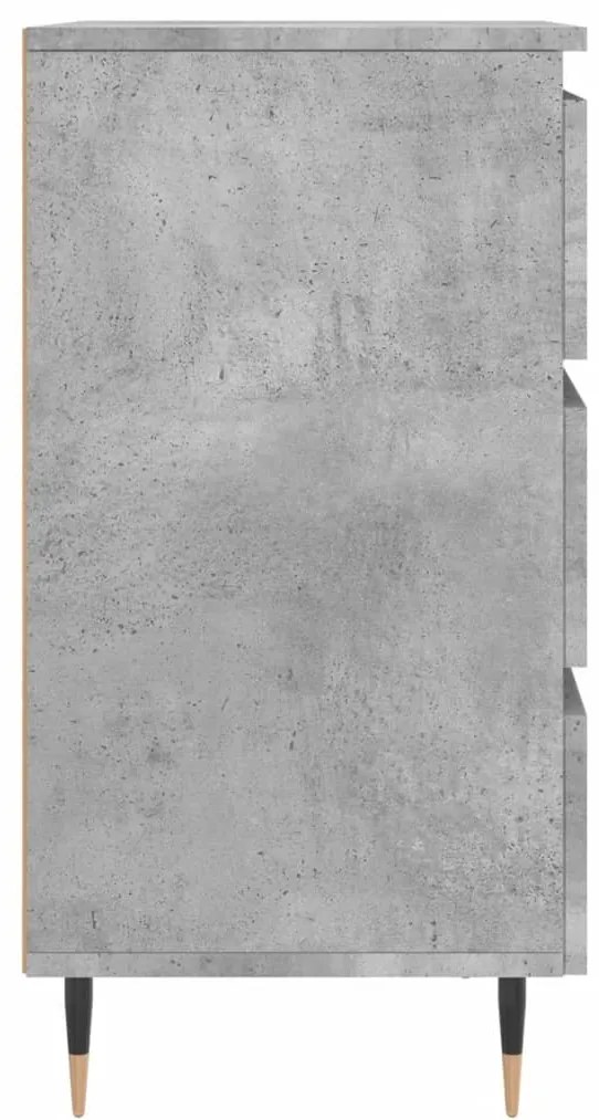 Mesas de cabeceira 2 pcs derivados madeira cinza cimento
