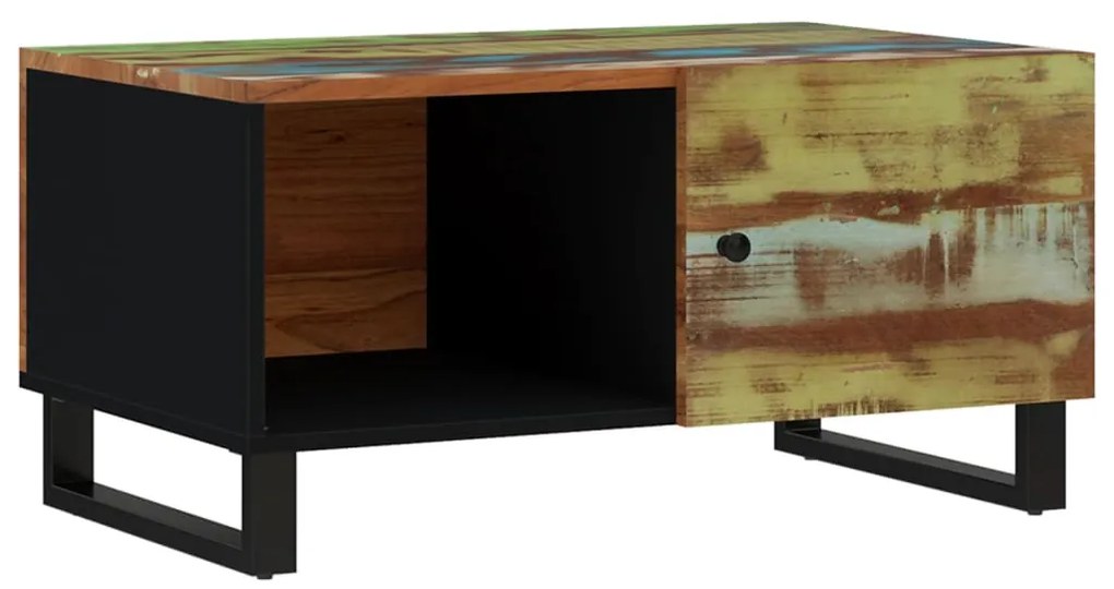 Mesa de centro 80x50x40 cm madeira recuperada/derivados madeira