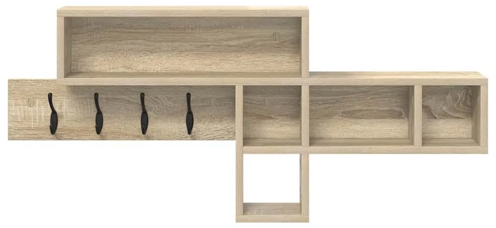 Cabideiro de Parede Carvalho Sonoma 100 x 12 x 43.5 cm