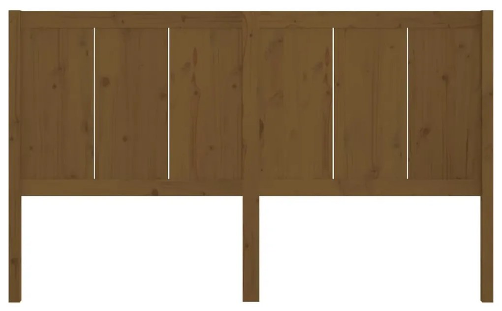 Cabeceira de cama 205,5x4x100 cm pinho maciço castanho mel