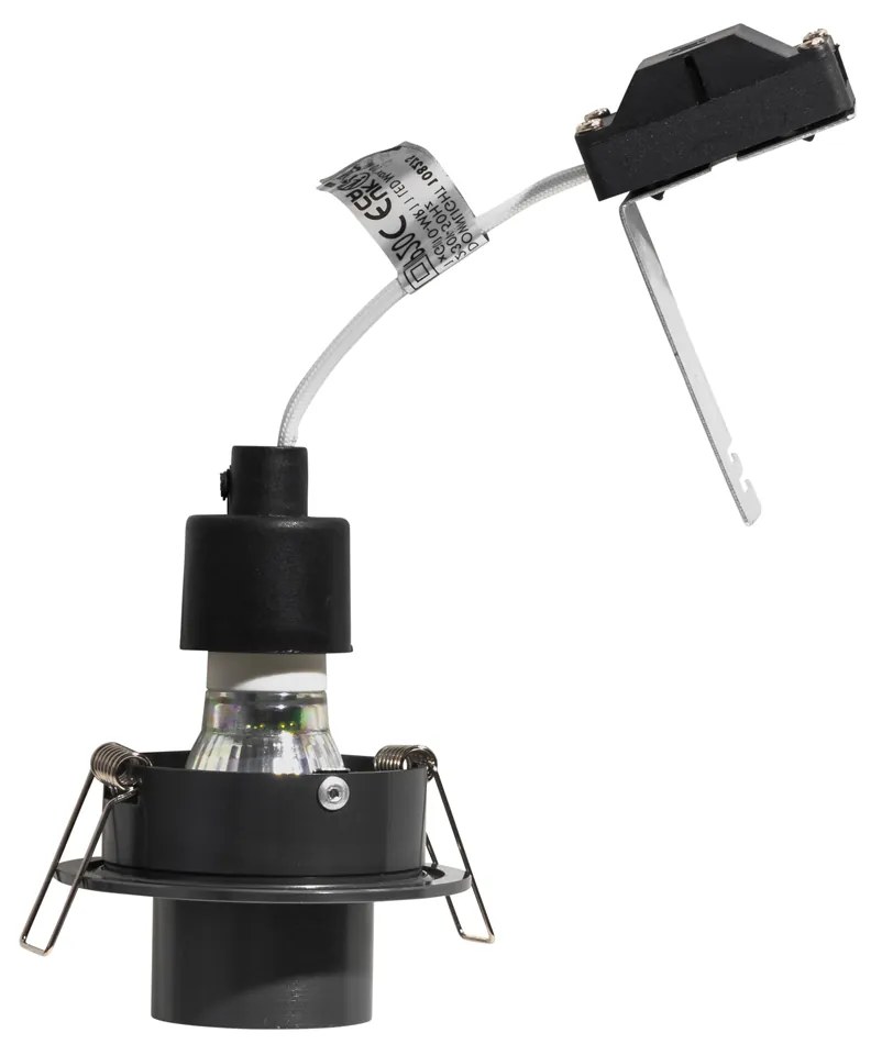 Conjunto de 6 focos embutidos cor de bronze GU10 35mm redondos inclináveis - Installa