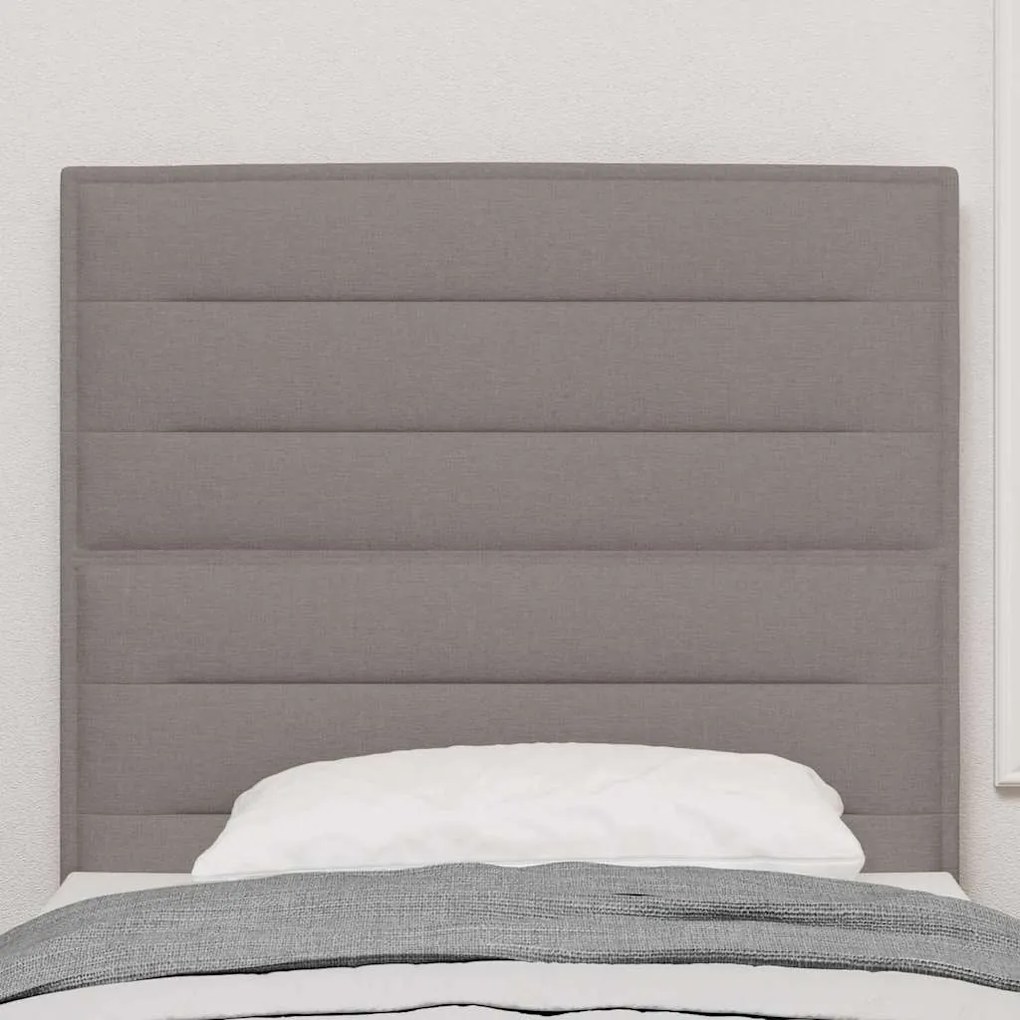 Cabeceira LED Design Linhas Taupe 100 cm Tecido