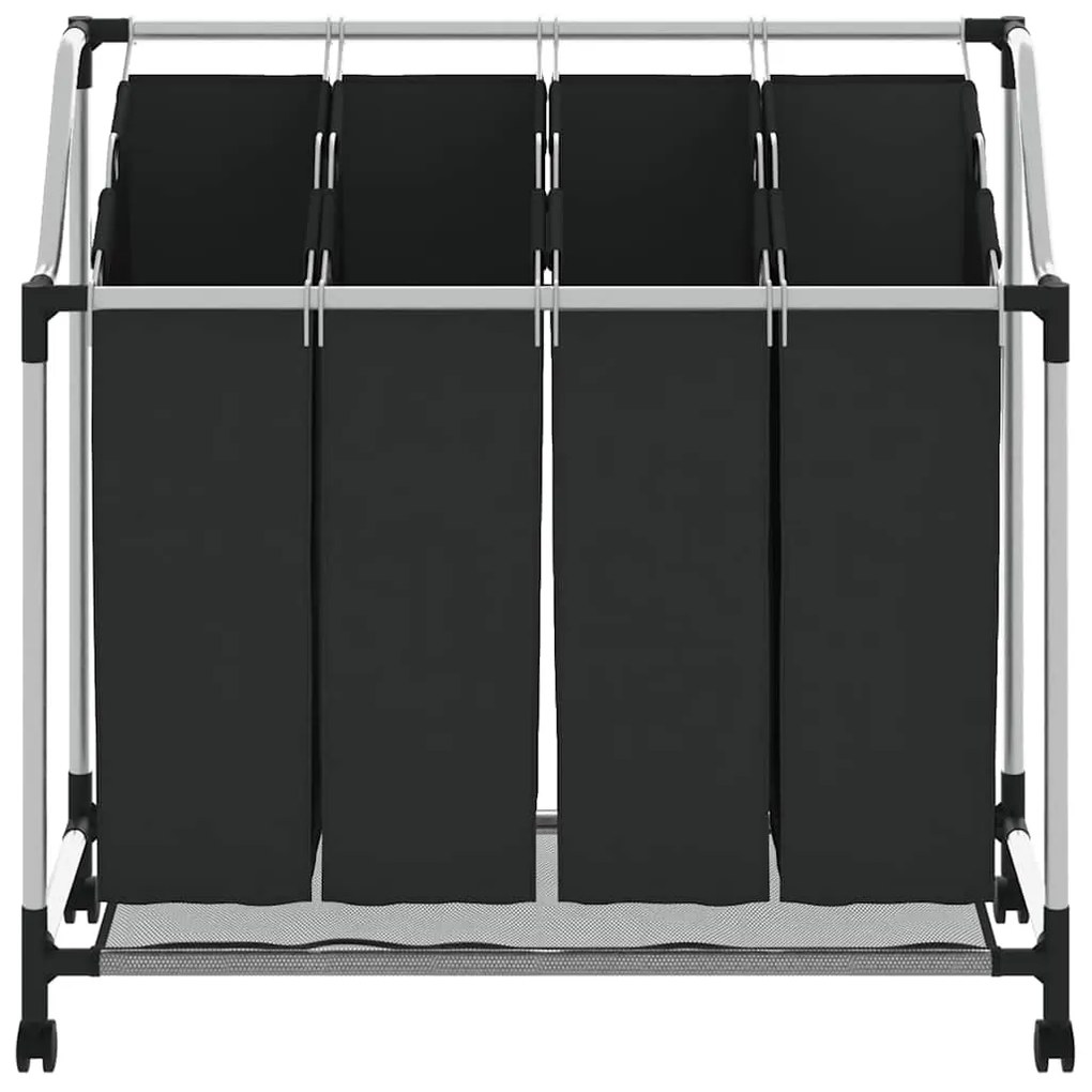 4 x cesto saco para roupa preto