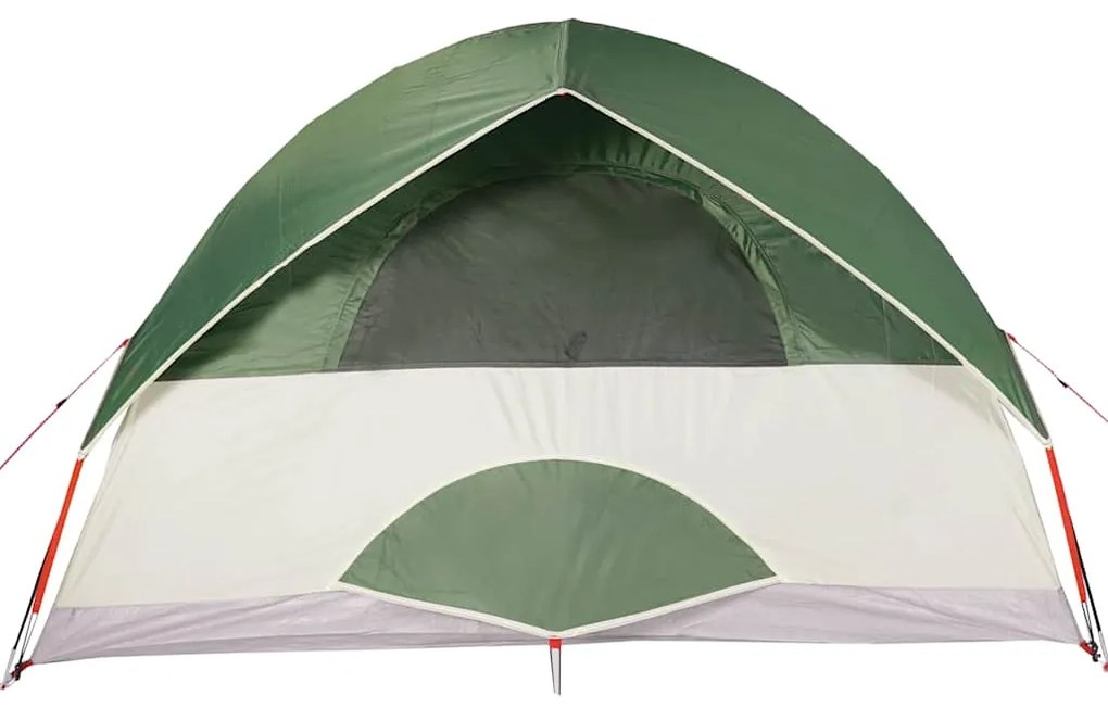 Tenda familiar em cúpula para 6 pessoas impermeável verde