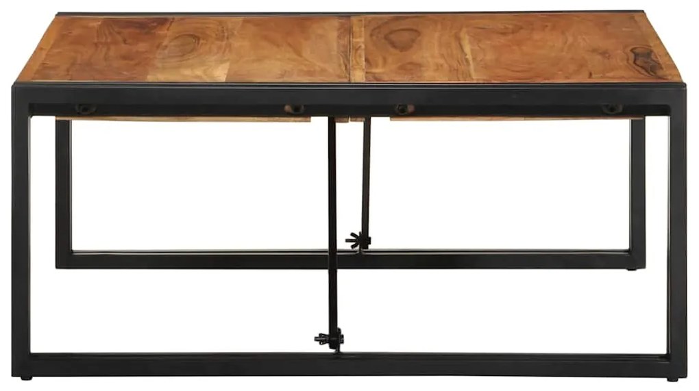 Mesa de centro 80x80x35 cm madeira de acácia maciça