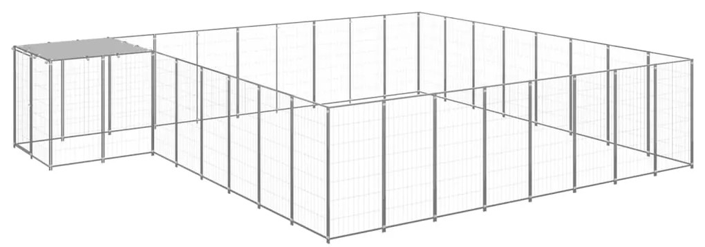 Canil 20,57 m² aço prateado