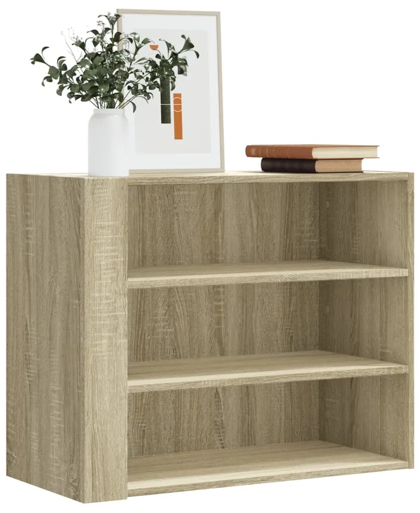 vidaXL Armário de parede 75x35x60 cm derivados madeira carvalho sonoma