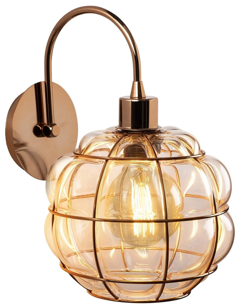 Candeeiro de Parede Safderun - Cobre - 23 x 27 x 30 cm