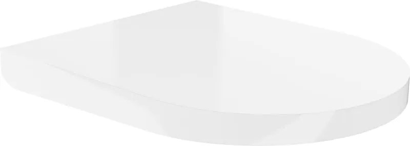 Mexen tampa de queda suave, dura, duroplast, branco brilhante - 39020100