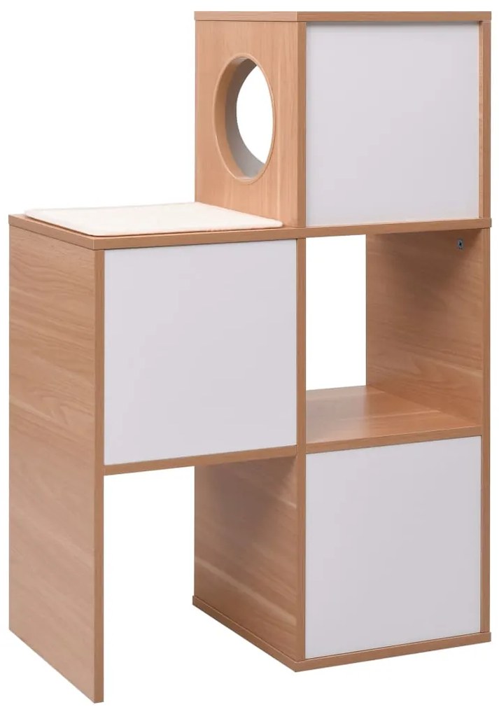 Casa para gatos com tapete arranhador sisal 100 cm