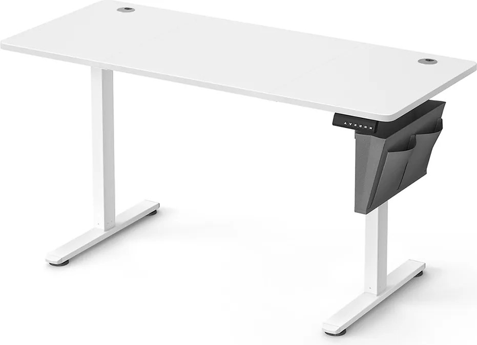 Secretária eléctrica regulável em altura 60 x 140 x (72-120) cm Branca