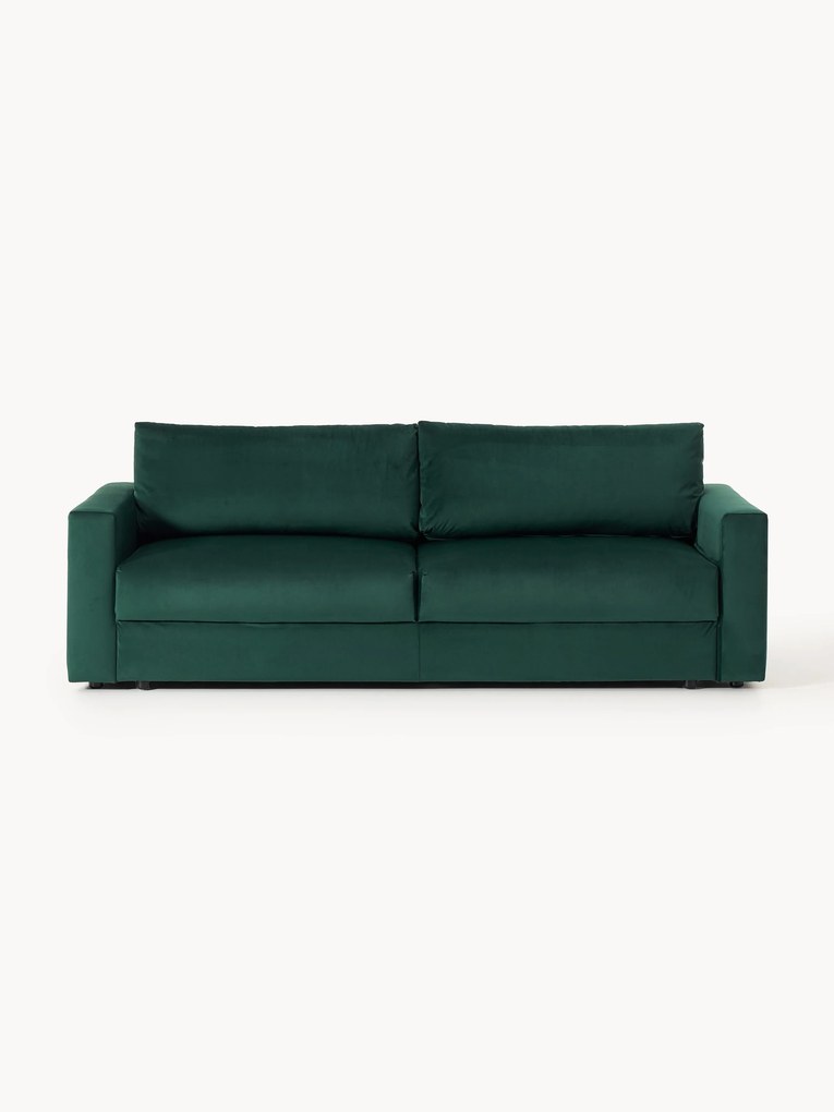 Sofá-cama em veludo Tasha (3 lugares)