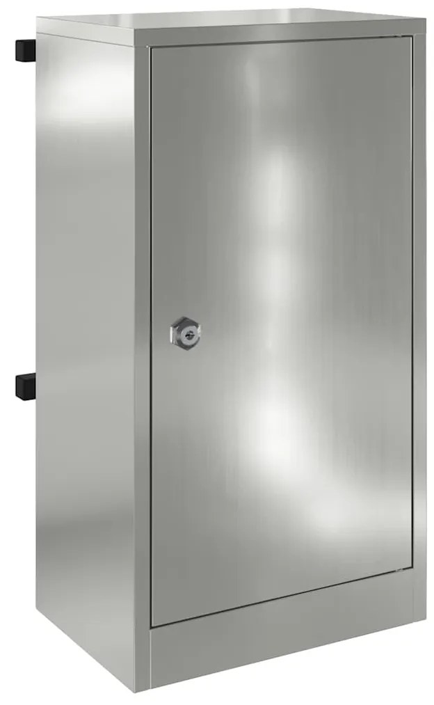 caixa de correio Preto 30 x 23 x 55 cm Aço galvanizado
