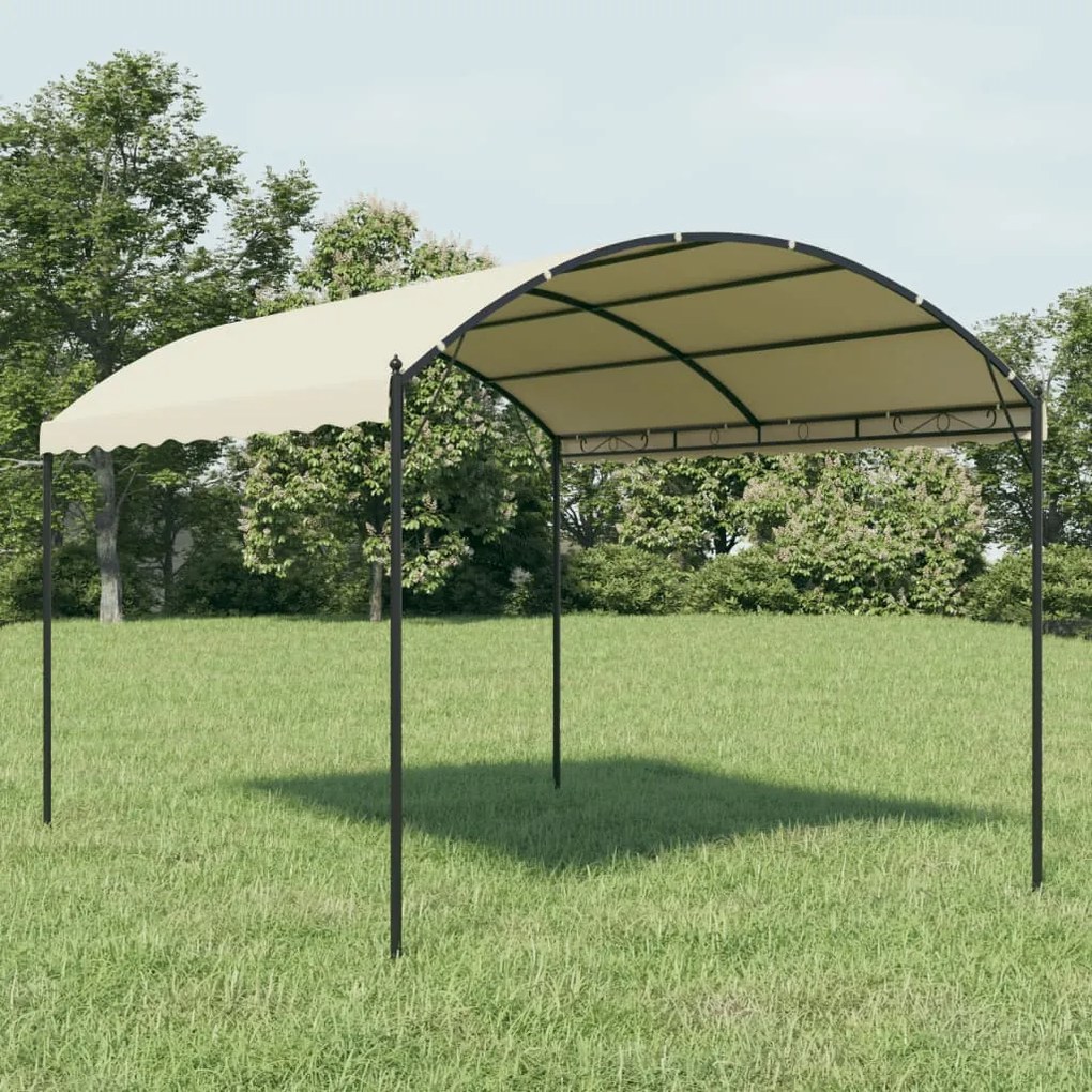 vidaXL Gazebo tecido creme