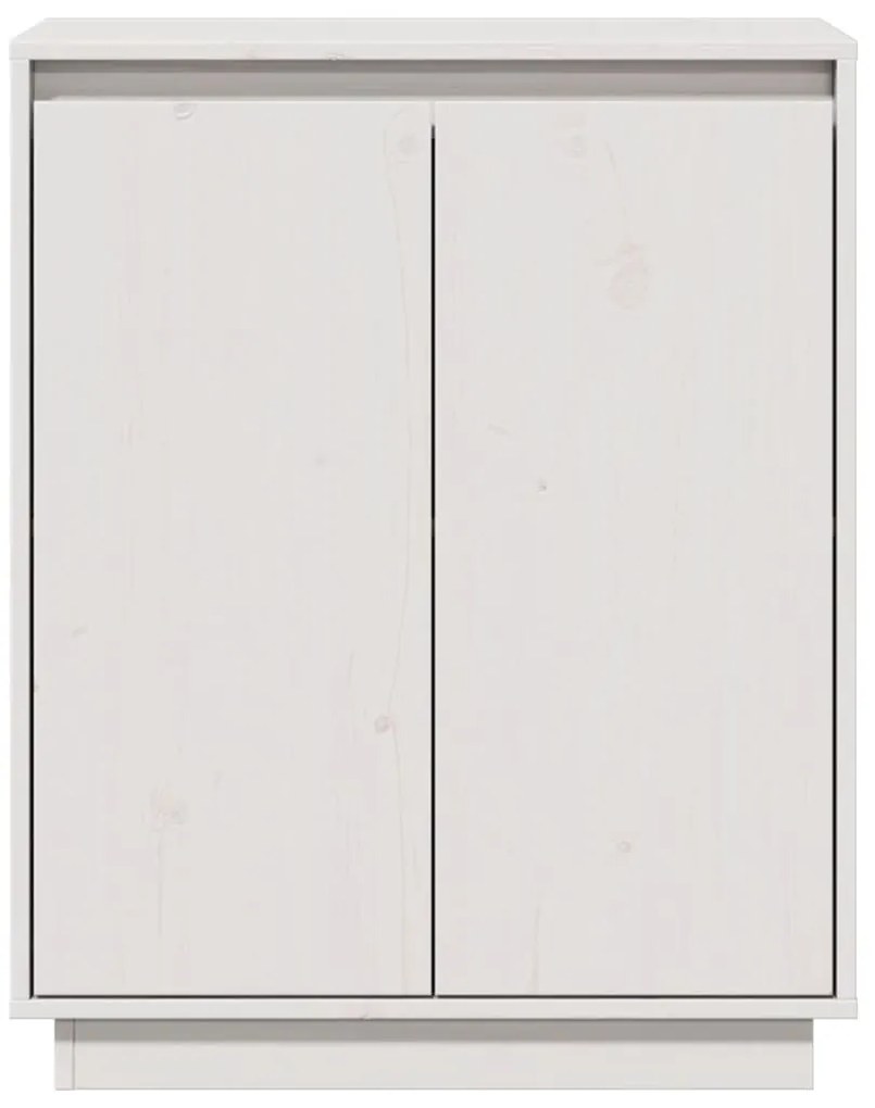 Aparador 60x34x75 cm madeira de pinho maciça branco