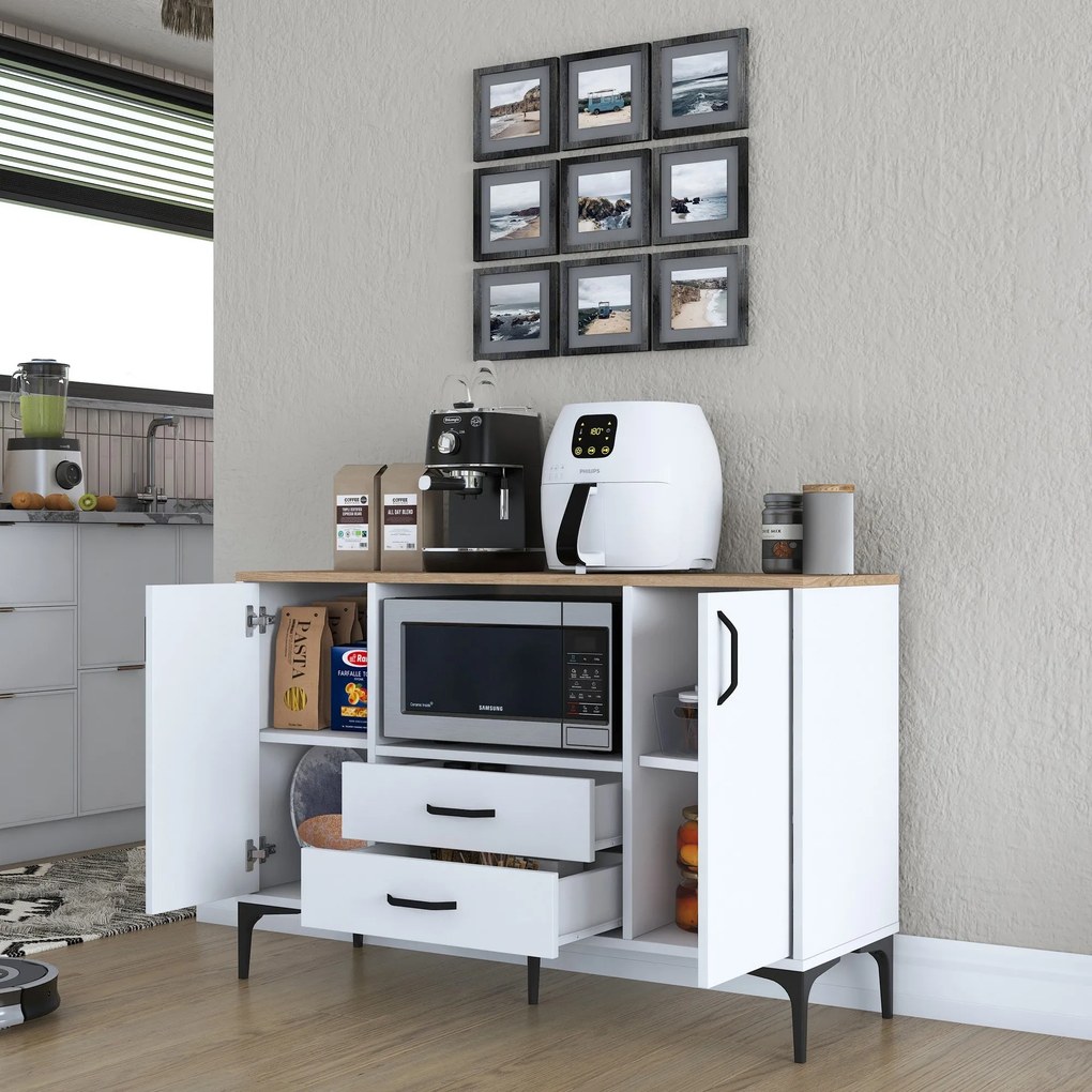 Mobiliário "JE174" - Design Moderno - Wallnut
White