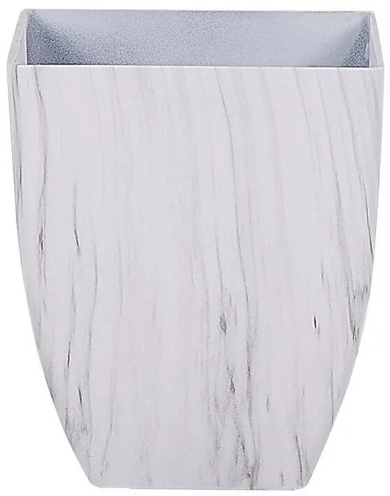 Vaso para plantas efeito de mármore 28 x 28 x 34 cm MIRO Beliani