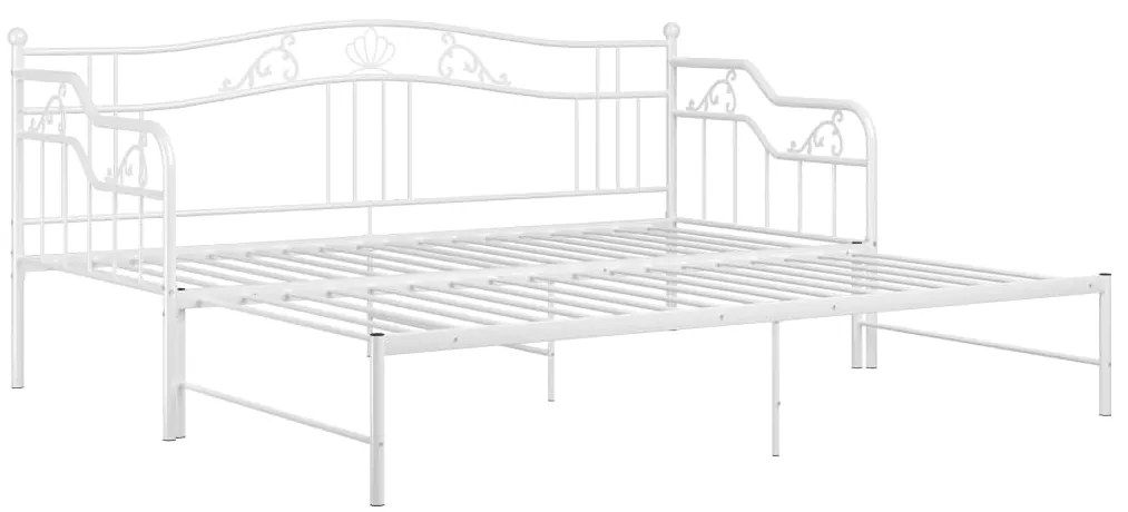 Estrutura sofá-cama de puxar 90x200 cm metal branco