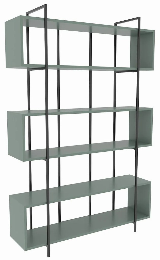 Estante Bruti – Verde e Preto – 120x180x29,6 cm