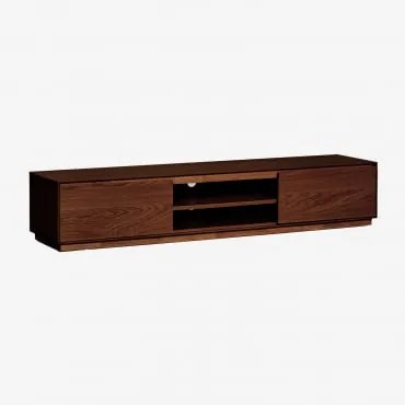Móvel Tv 180x40 Cm Em Mdf Burundi Castanho Nogal Oscuro - Sklum