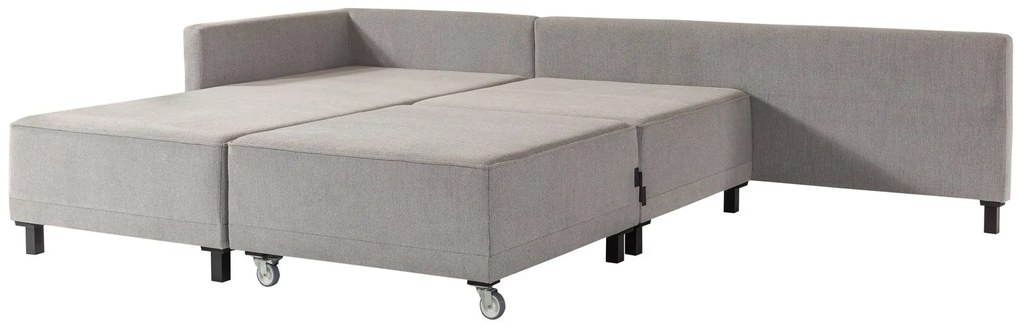 Sofá-Cama de Canto Matris – Cinzento – 285x90x192 cm